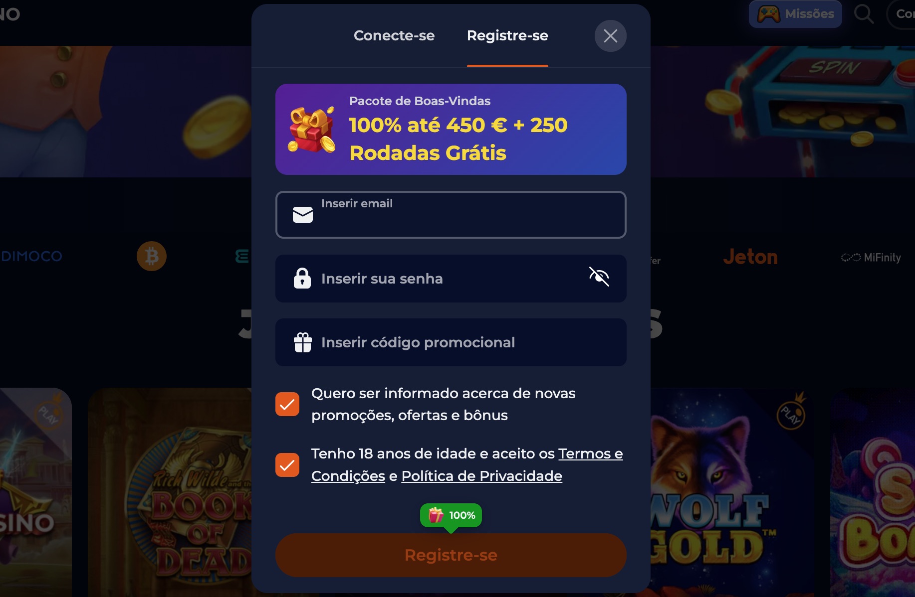 NIne Casino Регистрация